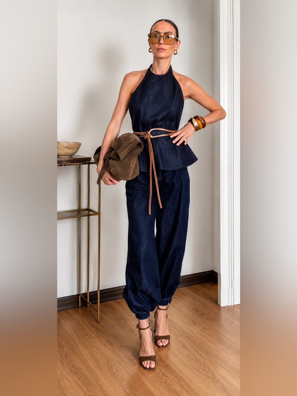 VIRAL ( TWO PIRCE SET ) ZARA NEW   PUFFY DENIM PANTS AND TOP 
🚨NO DISCOUNT